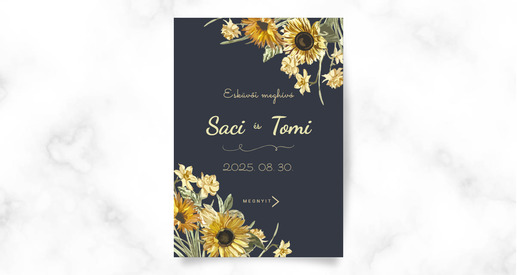 Design 52 esküvői meghívó mintája